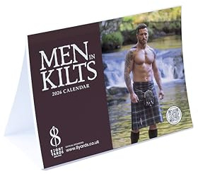 Men in Kilts Kalender | 2026 A6 Schreibtisch