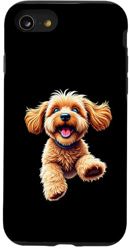 Cockapoo Dog Lovers jumping Design Cute Funny Cockapoo Case for iPhone SE (2020) / 7/8