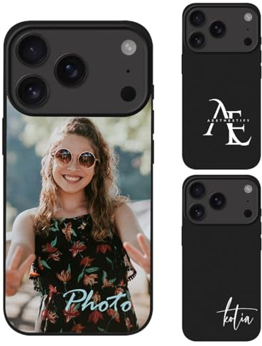 Individuelle personalisierte Hülle kompatibel mit Apple iPhone 17 Pro 2025 - Anpassbare Foto Bild Logo Text Handyhülle, Schlankes Silikon Schutzhülle, einzigartiges Geschenk