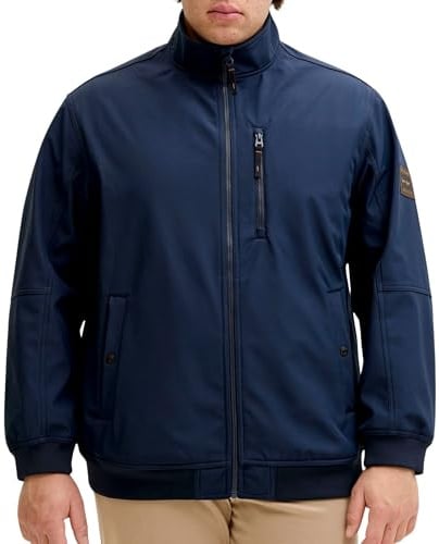 JACK & JONES Parker Collar Bomber Softshell Jacke Herren (Plussize)