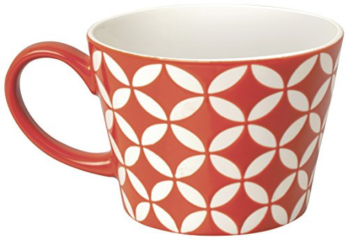Excelsa Etnika Tazza Jumbo 415 ml, Porcellana, Rosso, 11x11x8 cm