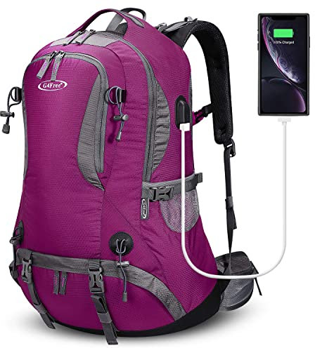 G4Free 50L Wanderrucksack Wasserdichter mit Regenhülle für Herren Damen Trekkingrucksack Outdoor Camping Kletterrucksack Reiserucksack zum Wandern Bergsteigen und Reisen
