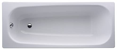 Auswahl-Stahl Emaile Badewanne•Classic Rechteck-Badewanne•140-170cmX70-75cm weiß Größe 170 x 70 cm (3,5mm) rechteckig