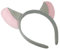 Topkids Accessories Earbands: Black Mouse Ears with Spotty Bow - Adult & Kids Mouse Ears on Alice Band - Grey Mouse Ears Costume