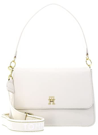 Tommy Hilfiger Damen Umhängetasche Tommy Life Shoulder Bag Klein, Beige (Weathered White), Einheitsgröße