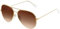 KANASTAL Groß Polarisiert Sonnenbrille Herren und Damen Retro Vintage Sonnenbrille mit Premium Metallrahmen UV400 Schutz, Gold Rahmen Braun Gläser