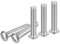 DTGN 3/8-16x2 Innensechskantschrauben mit Knopfkopf - 15er Pack - Gut für Maschinen - 304 Edelstahl 18/8 - Sechskantantrieb Vollgewinde UNC Befestigungselemente