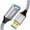 CLEEFUN USB 3.0 Extension Cable 0.5m, USB-A Male to A Female 5Gbps Data Sync Extender Lead with USB Disk, Fan Cooler, Hard Drive, Card Reader, Printer, Keyboard, Mouse, Scanner