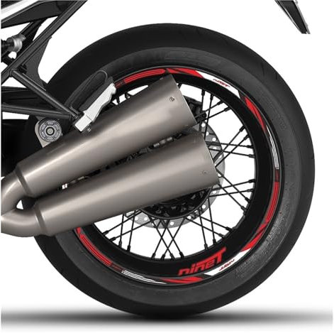 Motorrad Aufkleber Für RnineT Für R NineT 2014-2022 2020 2021 Motorrad Aufkleber Dekorative Streifen Felgenaufkleber (Color : 4)