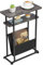 ZEXVIDA Table d'appoint Fine pour Petits espaces, Porte-revues 2 en 1, Table étroite pour Salon et Chambre à Coucher