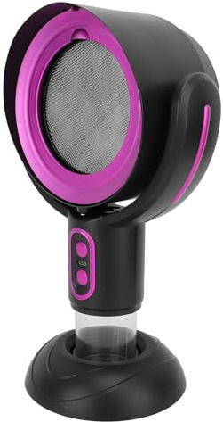 Syrisora ​​Ventilateur D'extraction de Cuisine Portable Rechargeable avec 2 Niveaux de Vitesse, Filtre Amovible, Tasse de Collecte D'huile pour Barbecue D'intérieur, Hotte de
