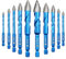 BRSCHNITT Head Eccentric Drill Bit 3/16,1/4*2,5/16*2,3/8*2,1/2- Carbide Tipped Drill bit Masonry Drill Bit Sets for Porcelain Ceramic Tiles Glass Hard Plastic Cement/Granite etc