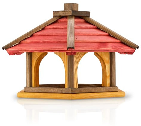 Mazur Vogelfutterhaus aus Holz 56x37 (Rund)