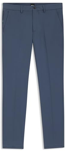 BOSS Herren P-Kaiton1-Zip Slim-Fit Hose aus elastischem Baumwoll-Mix Hellblau 34/34