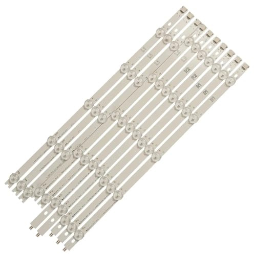 HCGX 42 inch TV LED Backlight Strip for 42LN519C, 42LN5400, 42LA620S, 42LN570S. 10pcs 820mm 10-LED Diodes Kit. (3*L1+3*R1+2*L2+2*R2)(10PCS(1TV))