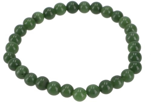 GURU SHOP Mala Armband, Handmala, buddhistischer Schmuck, 6 mm | Unisex, natürliche Perlen, elastisches Band, spirituelle Energie, stilvolles Accessoire