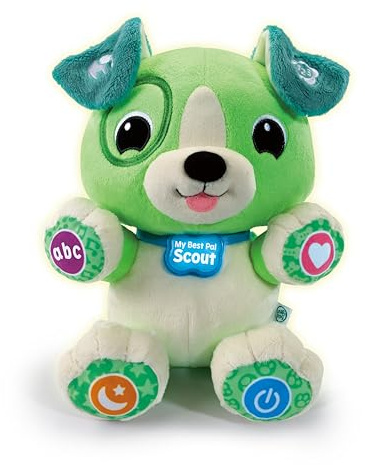 Leapfrog My Best Pal Scout, English | Personalised cuddly pup teaches words, counting, colours, mindfulness and feelings through songs and touch. Ages 6+ months