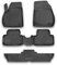 OMAC Gummimatten Fußmatten kompatibel mit Opel Zafira C 2011-2019 7-Sitze TPE Schwarz 5X