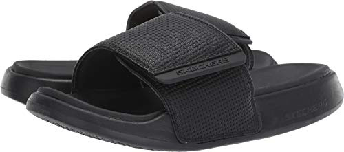 Mens Skechers Gambix 2.0 Slide Sandal in Black