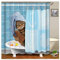 Abellale Rideaux Douche Original Chat Polyester Rideau de Douche 90x180 CM