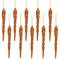Christmas Concepts® 12cm Glitter Icicle Decorations Christmas Tree Trims (COPPER, 10)