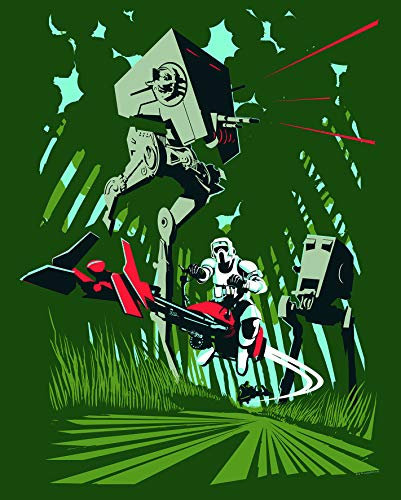 Komar Wandbild | Star Wars Classic Vector Endor | Kinderzimmer, Jugendzimmer, Dekoration, Kunstdruck | ohne Rahmen | WB108-40x50 | Größe: 40 x 50 cm (Breite x Höhe)