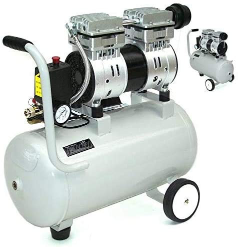 Compresseur d'air silencieux sans huile 40294 - 24 l - Chaudière 750 W 64 dB AWZ