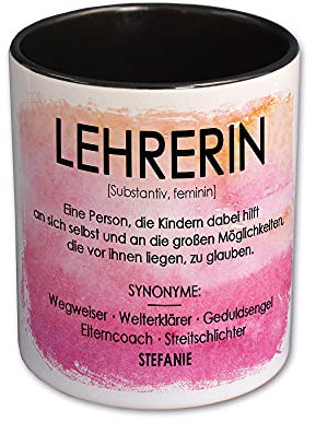 Feenstaub Stiftehalter, Stifteköcher Abschiedsgeschenk für Lehrerin, Erzieherin, personalisiertes Geschenk, individuelles Geschenk Grundschule, Lehrer Geschenk zum Ruhestand, Abschluss
