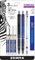 Zebra Pen DelGuard Druckbleistift, feine Spitze, 0,5 mm, schwarz/blau/weiß, Schaft, Minenminen, nachfüllbar, 3 Stück (58603)