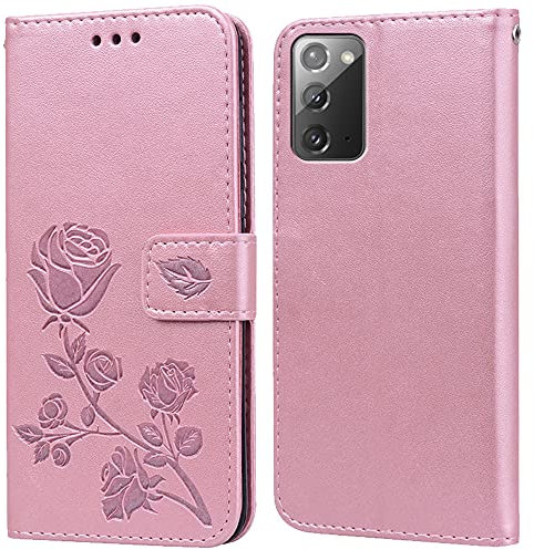 Hülle für Samsung Galaxy Note 20 Handyhülle,Klappbar Tasche Case,Standfunktion,Kartenfach,Silikon Bumper,Stoßfeste Schutzhülle Cover für Samsung Galaxy Note20