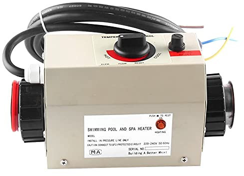 TGHY Elektrischer Warmwasserbereiter 3KW 2KW 220V Elektrischer Poolheizungen Thermostat SPA Warmwasserbereiter Whirlpool-Thermostat Kleiner SPA-Badthermostat,2kW