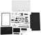 YUUGAA Case, Full Housing Case Cover Shell Repair Parts Complete Fix Replacement Kit für 3DS XL(White)