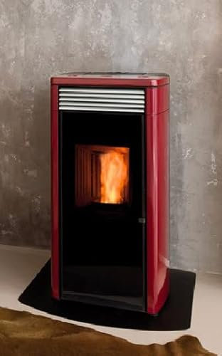 Pelletofen RVELLI Modell HRV 120 Plus Hydro belüftet Bordeaux