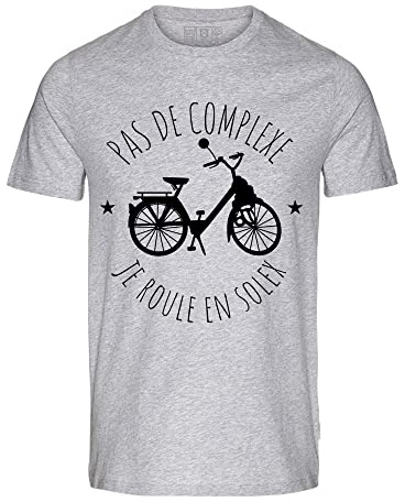 T-Shirt Uomo Grigio Melange | Nessun complesso I Roule in Solex | 100% Cotone, 190 gr/m², grigio, XL