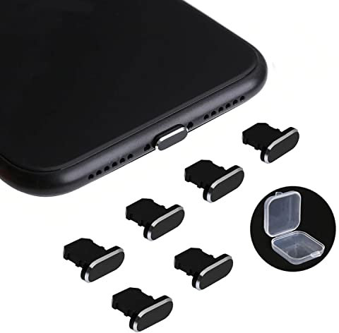 Merwlukt 6 Stück Staubschutz Staubstecker Kompatibel mit iPhone 14 13 12 11 Staub Stecker Schutzkappe Kompatibel mit iPhone Mini Pro Max X XS XR XSMAX 8 7Plus, iPad, Air Ladebuchse Stöpsel