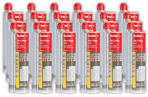 Injektionsmörtel-Set FIS V Plus 360S, 18 Kartuschen à 360 ml, Wetterfester Mörtel für Innen- und Außenbereich