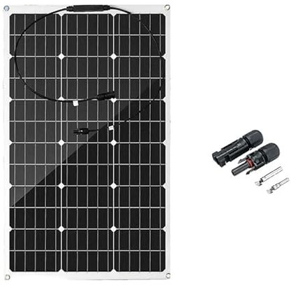 USKI Générateur Solaire portatif Contrôleurs De Composants De Système Photovoltaïque Monocristallin De Panneau Solaire De Panneau Solaire 90W Connectés en Série Et en Parallèle
