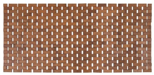 Tendance - Caillebotis Bambou antiderapant 45x100 cm - Marron