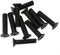 Befestigungsschraube M5M6 25mm Linksgewinde für UNF Bohrfutter Schaft Adapter, Metall, 10 Stück Schrauben (M5)