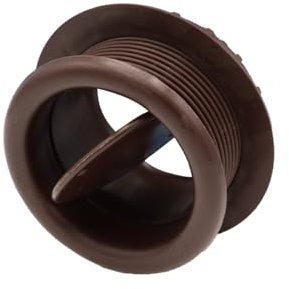 La Ventilazione F670M Griglia tonda regolabile per cassonetti finestre, diametro 70 mm, marrone