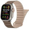 HITZEE Compatible con Cinturino Apple Watch 49/46/45/44/42/41/40/38mm, Cinturini Magnetico Indossabile Due Lati Compatibile per iWatch Ultra 2 Serie 10 9 8 7 SE 6 5 4 (42/44/45/46/49, Marrone Cachi)