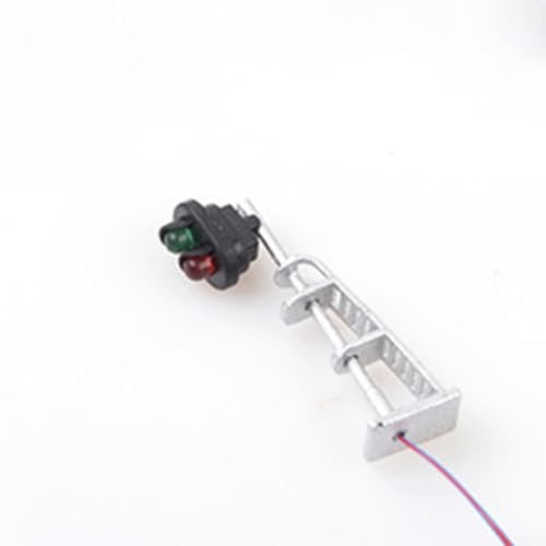 N Scale 187 Modelleisenbahnsignale, perfekt für Eisenbahnanlage, komplett mit LEDs