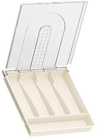 Rangement pour argenterie – Solutions de rangement pour couverts, argenterie avec couvercle – Boîte de rangement pour couverts en argent sterling – Plateau à couverts pour cuisine