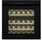 Klarstein Vinsider 30 Built-in Wine Cooler - 30 Bottle Capacity, Single Zone, 5-20°C, LED Lighting, UV Protection, Quiet 42 dB, Wood Shelves, Integrated Wine Fridge, Black Glass Door