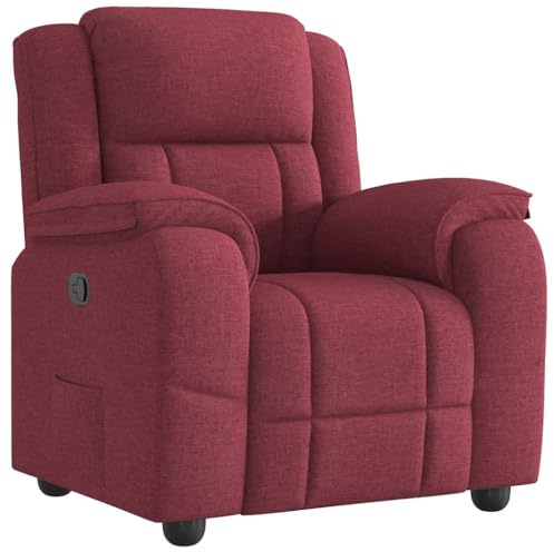 vidaXL Relaxsessel Weinrot Stoff