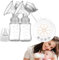 Bollisate Double Breastfeeding Milk Pumps - Breast Pump Extraction Pumps with 2 Milk Bottles,Multiple Modes, Portable Breast Pumps for Home Travel Breastfeeding
