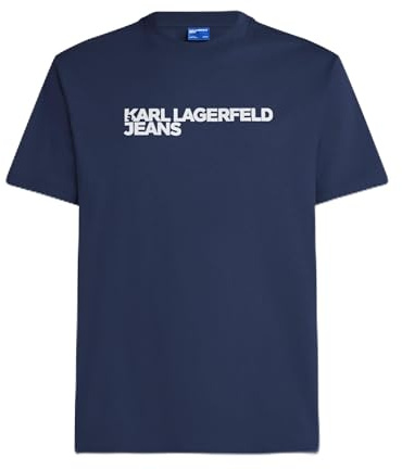 Karl Lagerfeld Jeans Männer Regular Short Sleeve Essential T-Shirt Black Iris XL