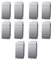 5x confezione 2pz (10pz) Tappo, falso polo, Modulo Grigio, Compatibile Con BTicino Living, frutti, interruttori, pulsanti, deviatori, dimmer, sensori, PIR, Per Placche originali e compatibili