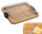 Charcuterie Board with Locking Lid, Double-Side Wooden Cutting Board, Large Rectangular Cheese Tray, Reusable Charcuterie Platter with Compartments, Multipurpose Food Serving Tray for Home Parties