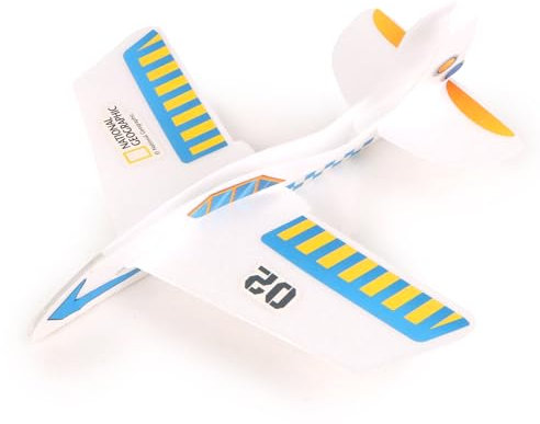 EXPLORA - Boomerang-Flugzeug 360° - 14 Teile - 3D-Modell STEAM - 540073 - Wissenschaft der Objekte - DIY - Ohne Kleber oder Schere - Konstruktionsspiel - National Geographic Lizenz - Ab 5 Jahren